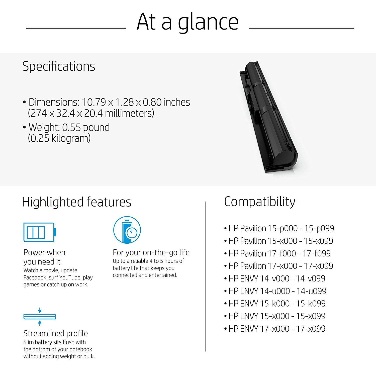 HP VI04 4-cell 48WHr Li-ion Notebook/Laptop Battery--MPN: VI04 - Image 5