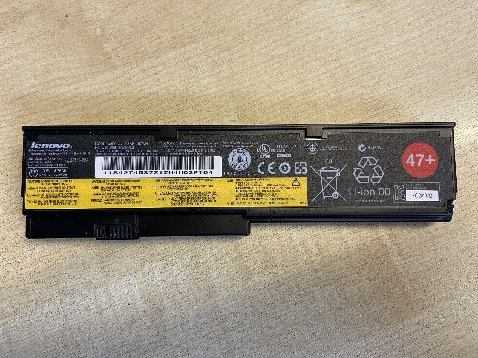 Original Lenovo Thinkpad X200 X200S X201 X201S X201I 42T4539 43R9255 10.8V 42T4647 42T4834 42T4537 42T4648 Laptop Battery - Image 2