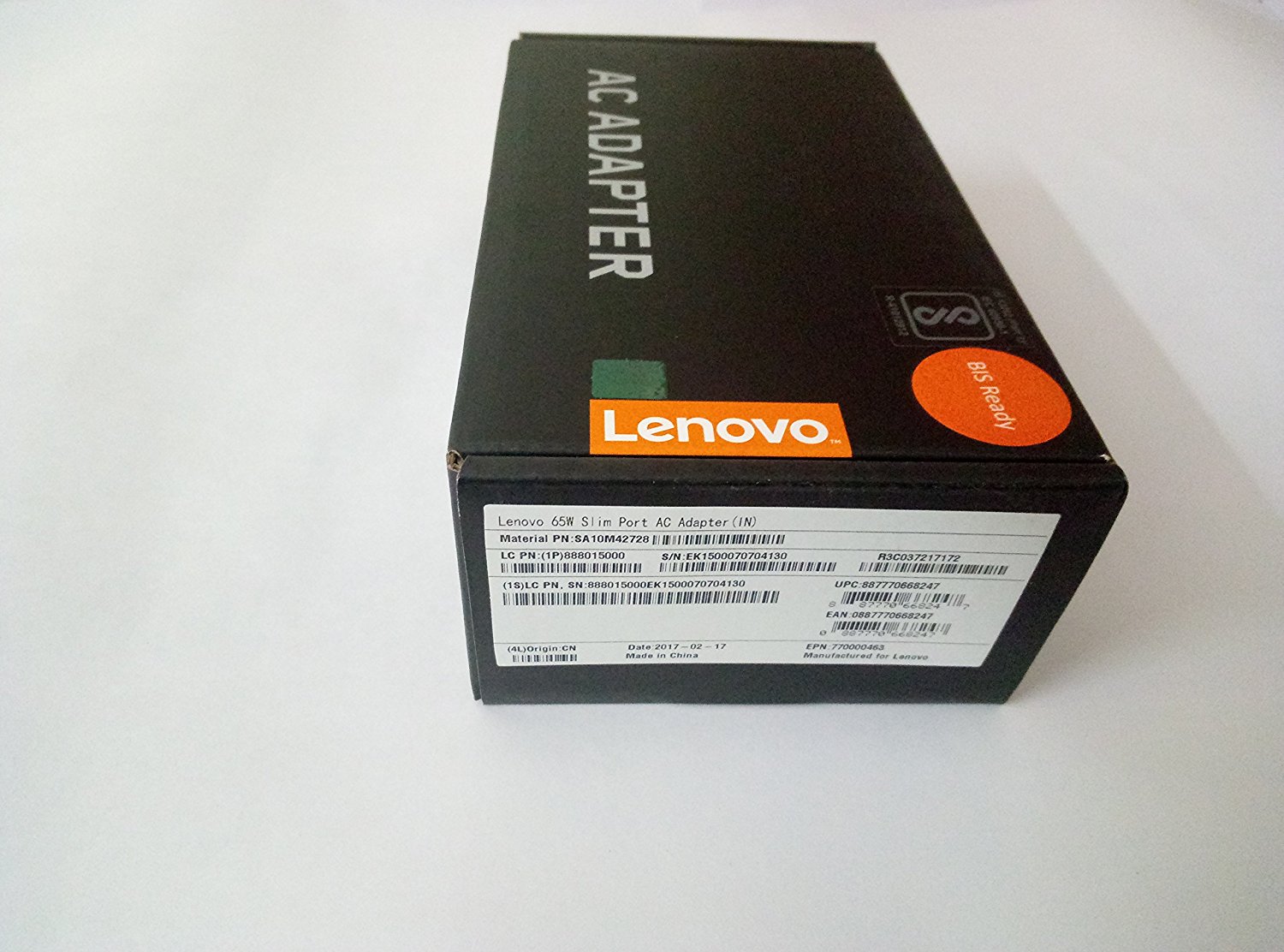 Lenovo 20V 3.25A 65W Original Laptop Adapter(With Power Cable) -- MPN: Lenovo 65W USB - Image 6