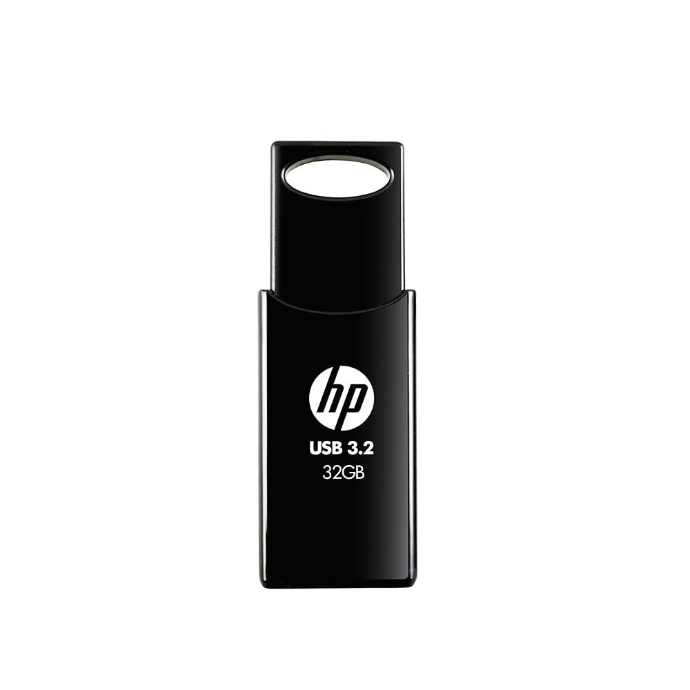 HP 712W 32GB USB 3.2 Flash Drive-Black