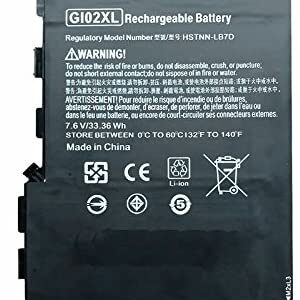 7.6V 4930mAh 33.6wh HP original GI02XL Laptop Battery compatible with HP Pavilion X2 12 12-B000 HSTNN-LB7D 832489-421 833657-005 Tablet