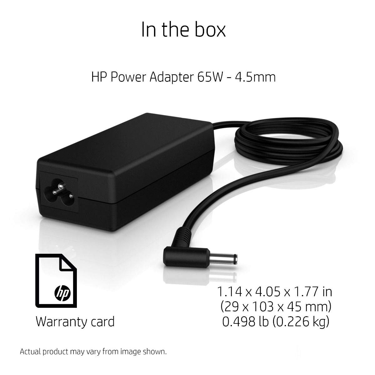 HP 65W AC Charger Adapter 4.5mm for HP Pavilion Black (With Power Cable) -- MPN: HP 65W Bluetip - Image 5