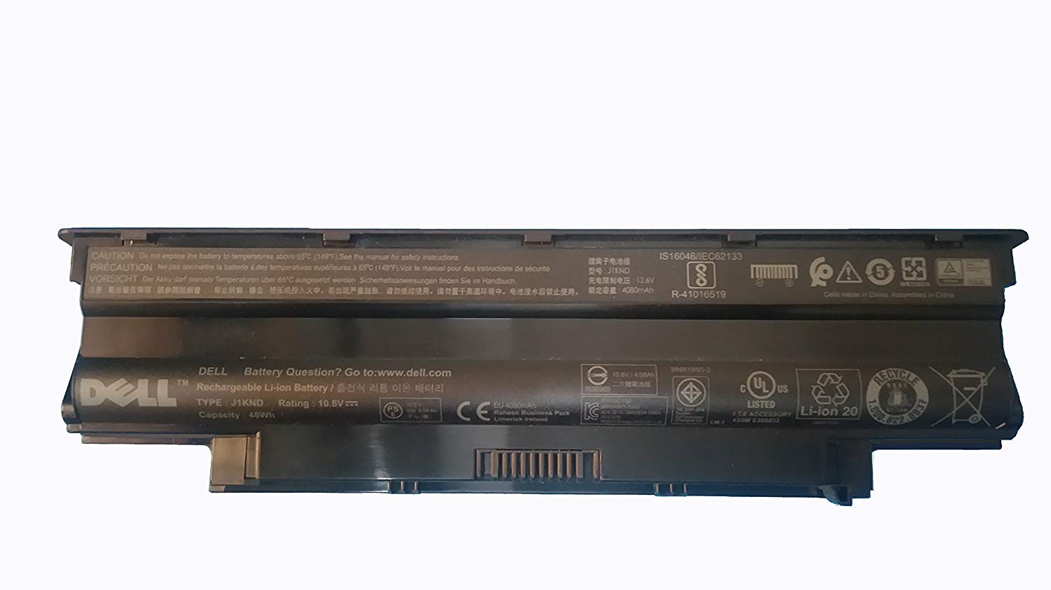 DELL 4010 Inspiron 14R Laptop Battery (Black) - Buy DELL 4010-- MPN: J1KND - Image 3