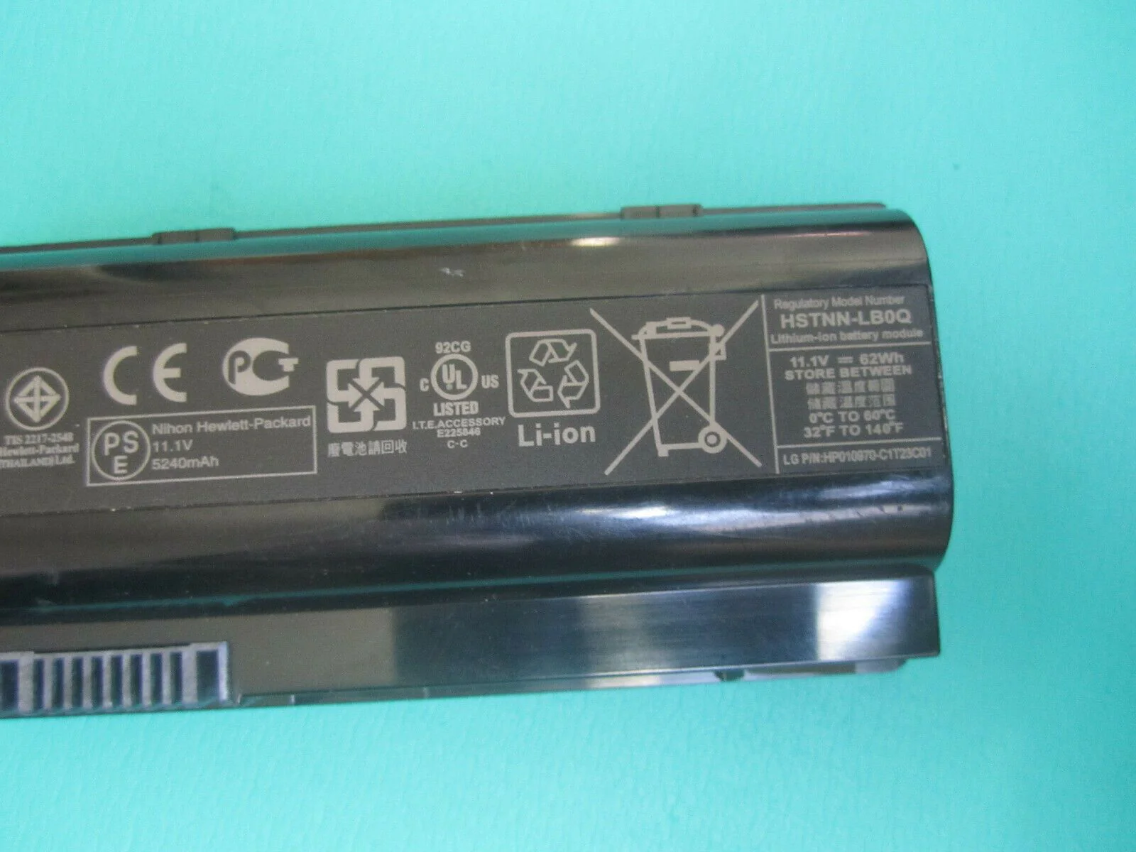 62Wh HP original HP LU06 HSTNN-LB0Q 586021-001 6-cell Laptop Battery - Image 3