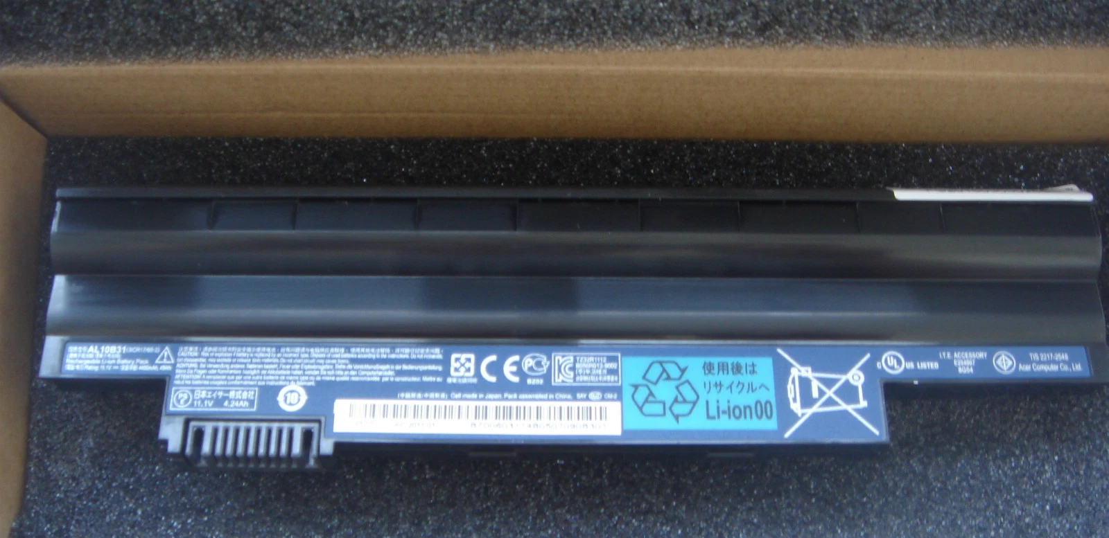 Acer Original AL13C32 AL10A31 AL10B31 battery for Aspire One 522, 722, AO722, D255, D257, D260, D270