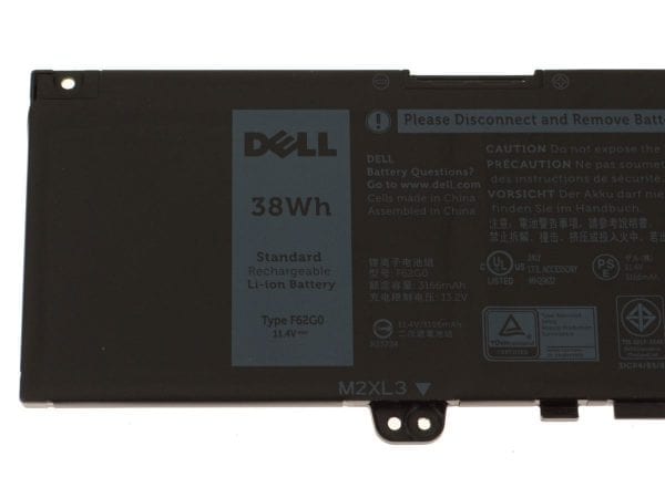 11.4V 38WH F62G0 - Laptop Battery For DELL Inspiron 13 5370 7370 7373 7380 7386 Vostro 5370 RPJC3 39DY5-- MPN: F62G0 - Image 2