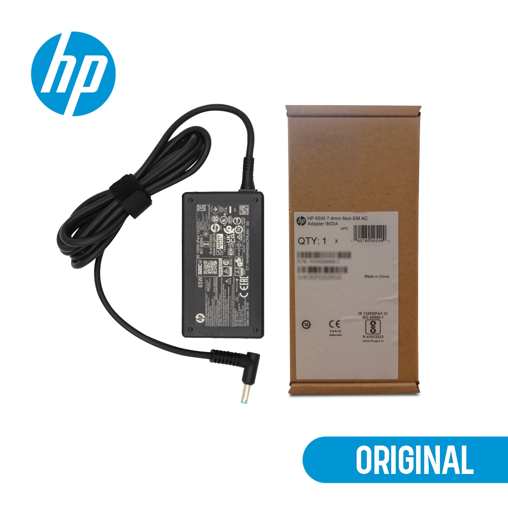HP 13.3-inch Series Laptop Adapter Charger 65W 19.5V 3.33A Bluetip for HP Envy 15-j000 5 x360 TPN-Q146 X2 13(With Power Cable) -- MPN: HP 65W Bluetip New Shape - Image 9